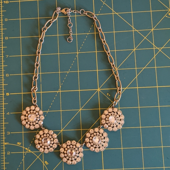 J Crew rhinestone statement necklace - Picture 6 of 10
